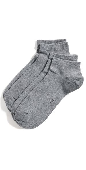 Falke 2-Pack Happy Sneaker Sock Light Grey Melange 43-46