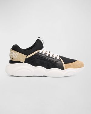 Men's Teddy-Sole Mixed-Media Fashion Sneakers