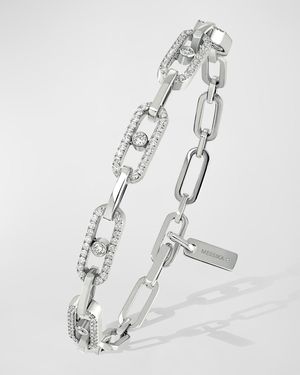MOVE UNO 18K WHITE GOLD MULTI-DIAMOND BRACELET
