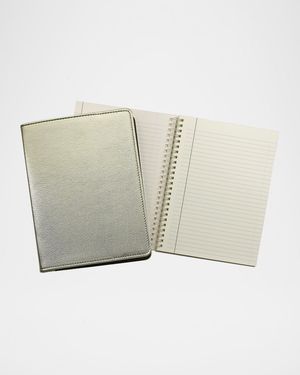 9" Wire-O Leather Notebook