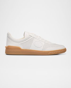 Men's Upvillage Perforated Napa Leather Low-Top Sneakers