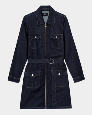 Jefferson Belted Denim Mini Dress