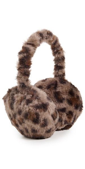 Lele Sadoughi Jessie Faux Fur Ear Muffs Leopard One Size