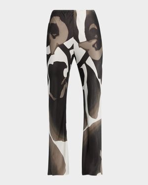 Mya Printed Pull-On Pants