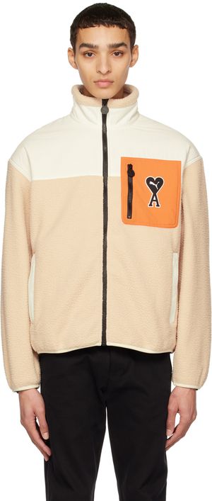 AMI Paris Blouson beige édition Puma