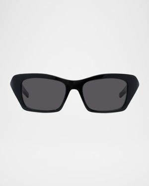 4G Liquid Rectangle Acetate Sunglasses