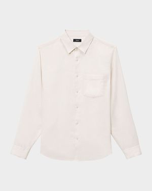 Men's Solid Linen Sport Shirt