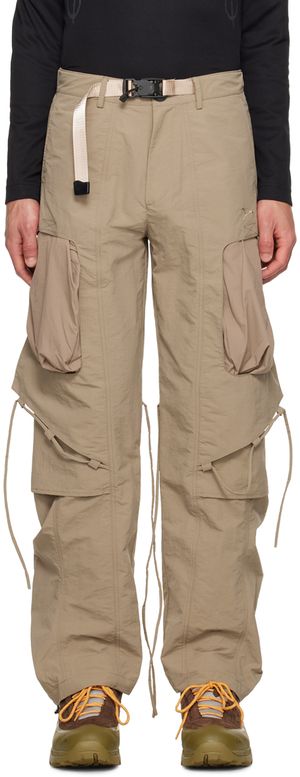 Archival Reinvent Pantalon cargo de travail beige à poches