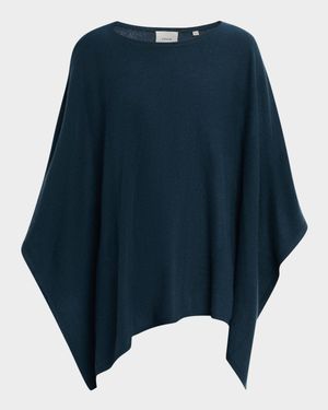 Reverse Jersey Cashmere Poncho