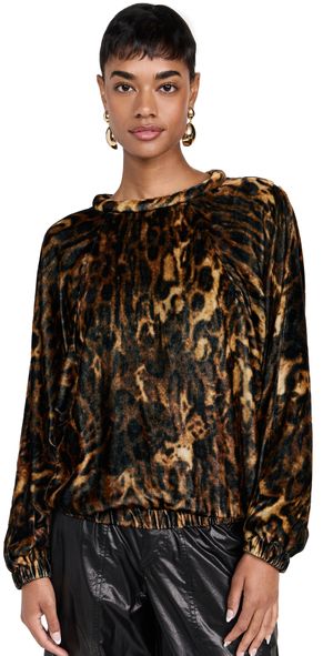 Isabel Marant Dabia Velvet Top Leopard 34
