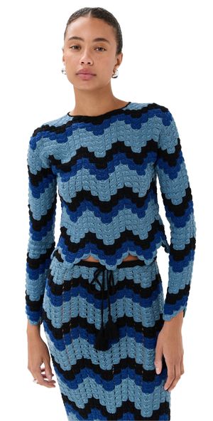 ESCVDO Safi Top Black/Blues XS