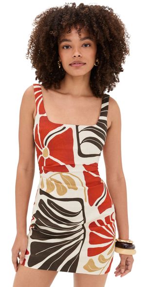 SIR. Julietta Square Neck Mini Dress Fiorello Rosso 0P