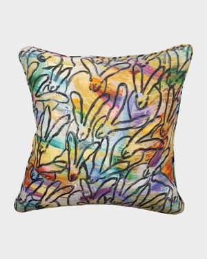 Wonderland Double-Sided Pillow, 22" Square