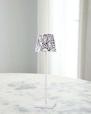 x Zafferano Poldina Pro Rechargeable 15" Table Lamp, White Rabbit Run