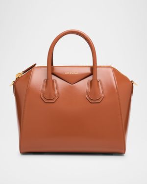 Antigona Small Top-Handle Bag in Box Leather