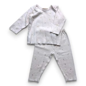 Bonpoint - Seconde Main - Ensemble bébé blanc - 6 mois - Taille 6M - Blanc