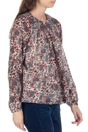 Swildens - Chemise col rond imprimée en laine pieros - Taille 2 - Rouge