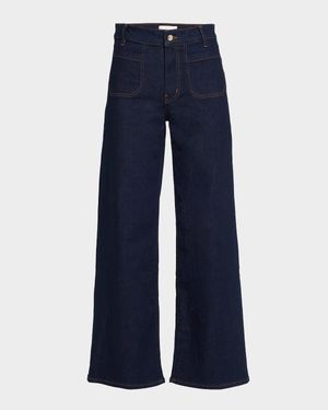 Le Slim Palazzo Modernist Pocket Jeans