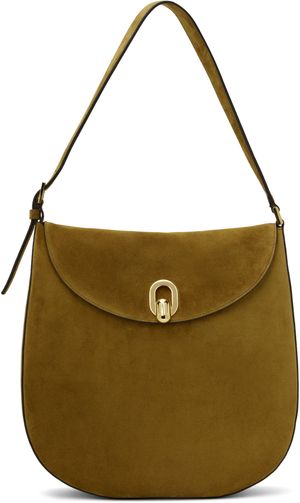 Savette Brown Large Tondo Hobo Bag