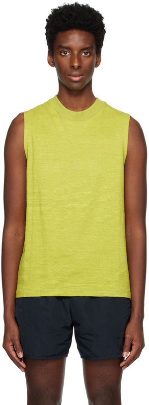 ROA Green Printed Tank Top