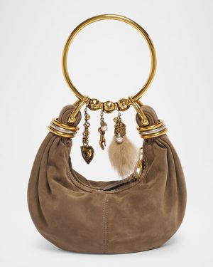 Bracelet Hobo Bag in Suede