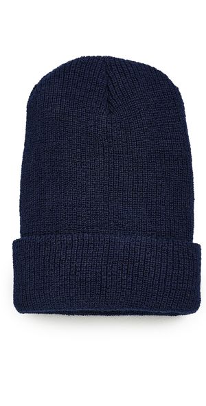 Aaron Levine Wool Beanie Navy One Size