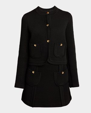Single-Breasted Cardigan Jacket