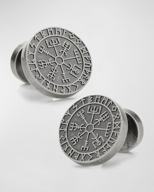 Men's Vegvisir Viking Compass Cufflinks