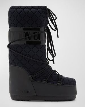 Icon Quilted Nylon Tall Snow Boots