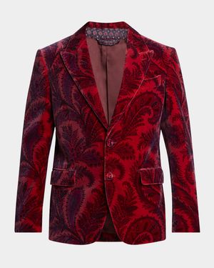 Men's Velvet Paisley Evening Jacket