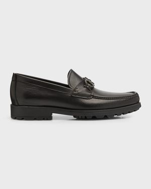 Men's David Leather Lug-Sole Loafers