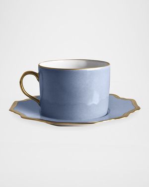 Anna's Palatte Sky Blue Tea Saucer