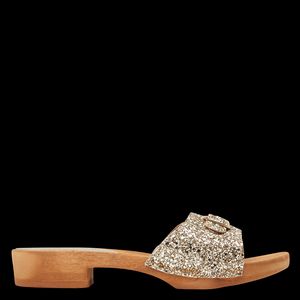 Bosabo - Mules plates à paillettes - Taille 41 - Doré