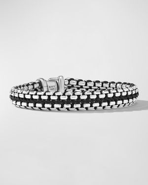 Men's Woven Box Chain Bracelet, 10mm