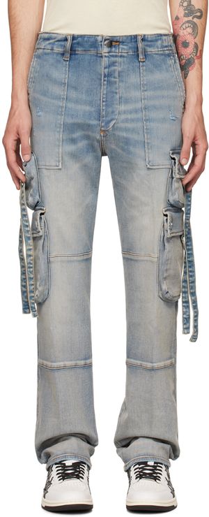 AMIRI Blue Tactical Cargo Pants