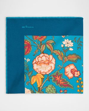 Men's Silk Large Paisley Pocket Square