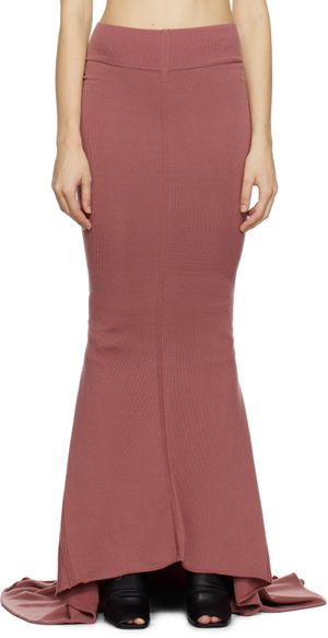 Rick Owens Jupe longue Dauphine rose - Porterville