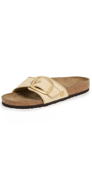 Birkenstock Madrid Big Buckle Raffia Sandals Natural 37
