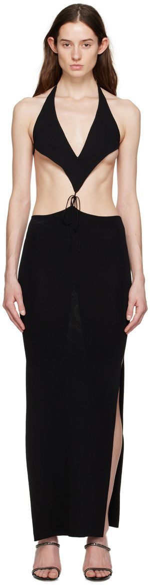 Aya Muse Black Tetra Maxi Dress