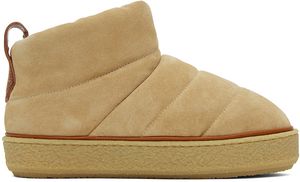 Isabel Marant Tan Suede Pillow Boots