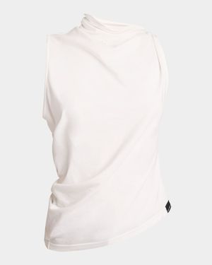 Draped Sleeveless Top