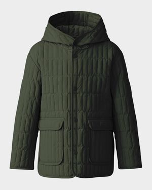 Kid's Spencer Light Down Vertically Quilted Jacket, Size 2-6