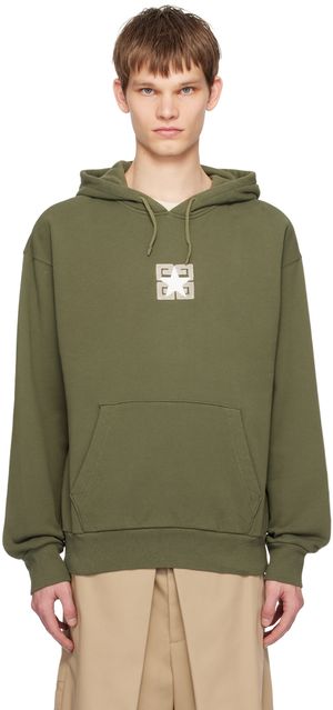 Givenchy Green 4G Stars Hoodie