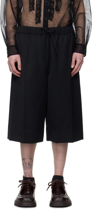 Simone Rocha Short long et ample noir