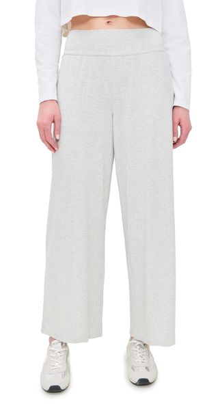 Sweaty Betty Modal Wide Leg Pants Light Grey Marl XL