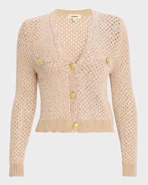 Blanca Sequined Knit Cardigan