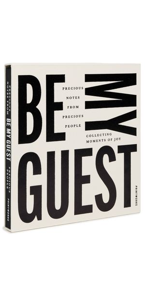 Printworks Guest Book Black/White One Size