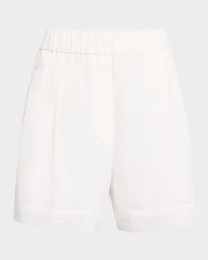 Pull-Up Cotton Gauze Shorts