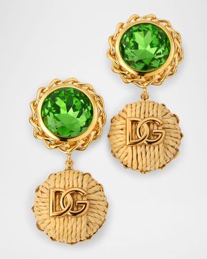 Bijoux Clip Earrings with Logo Drop