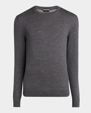 Men's Fine Gauge Wool Crewneck Sweater